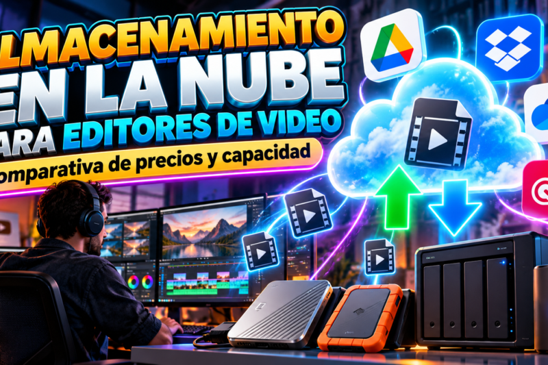 Almacenamiento en la nube para editores de video: comparativa de precios y capacidad